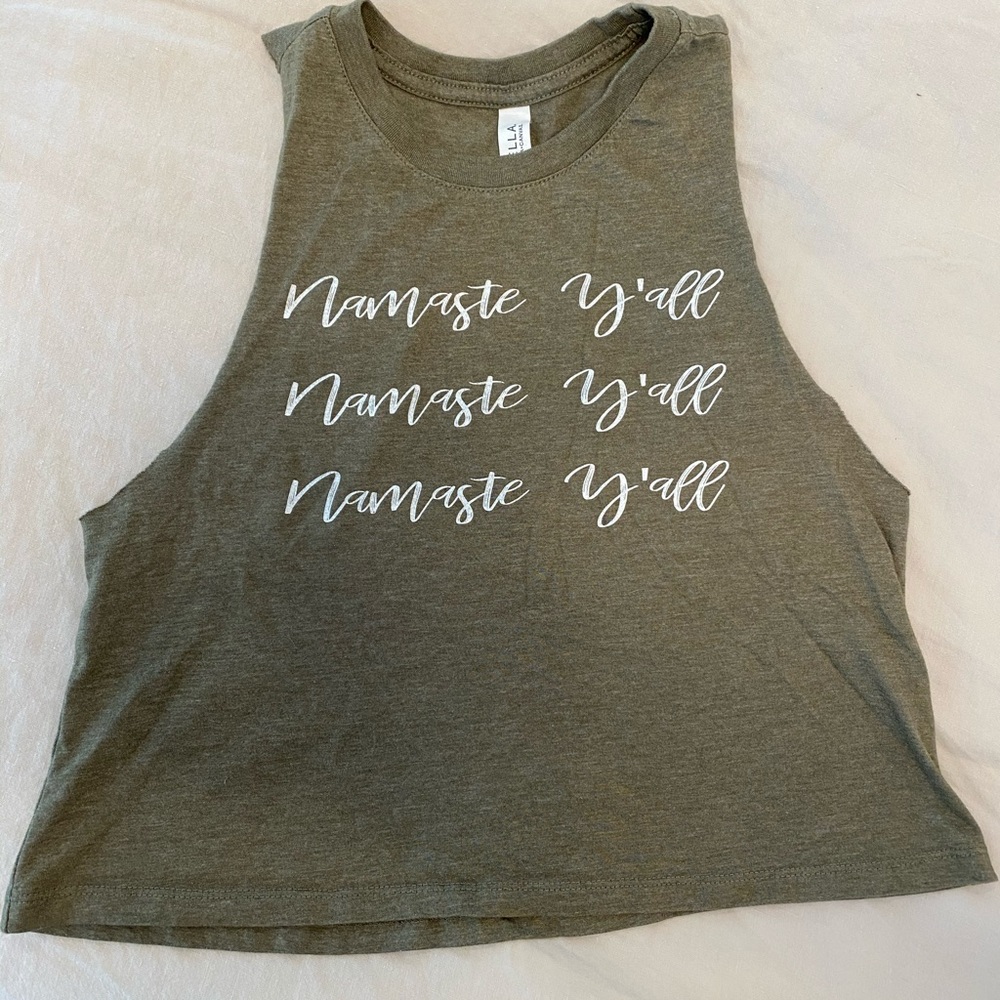 “Namaste Y’all” yoga tank